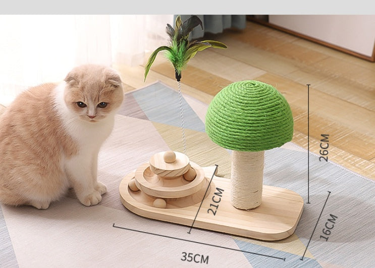 Double Sisal Ball Pet Cat Claw Scratcher