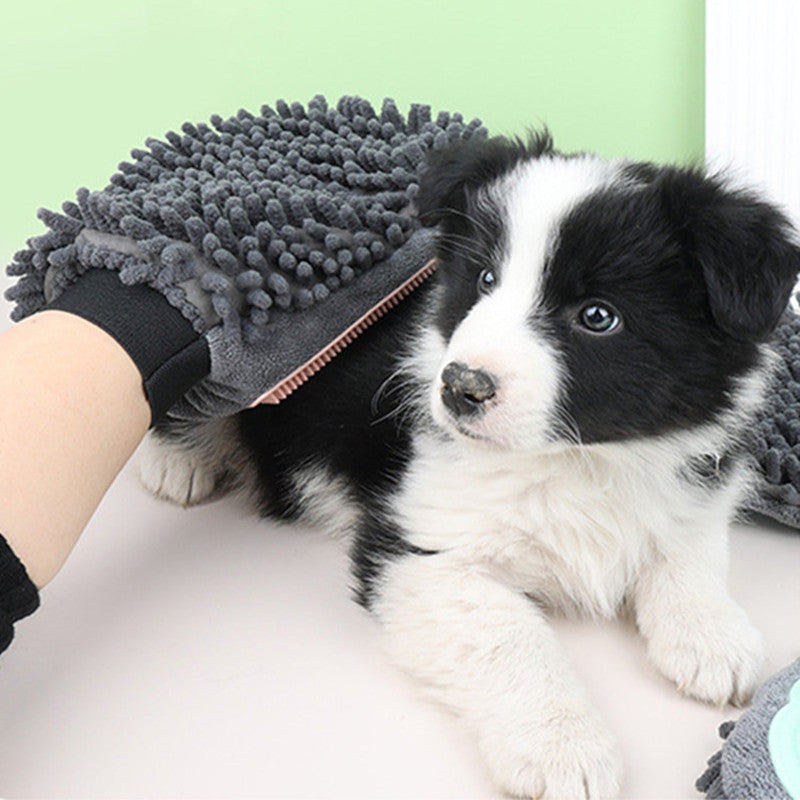 2-in-1 Pet Bath Massage & Drying Glove