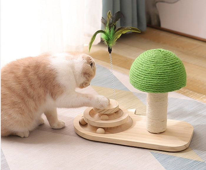 Double Sisal Ball Pet Cat Claw Scratcher